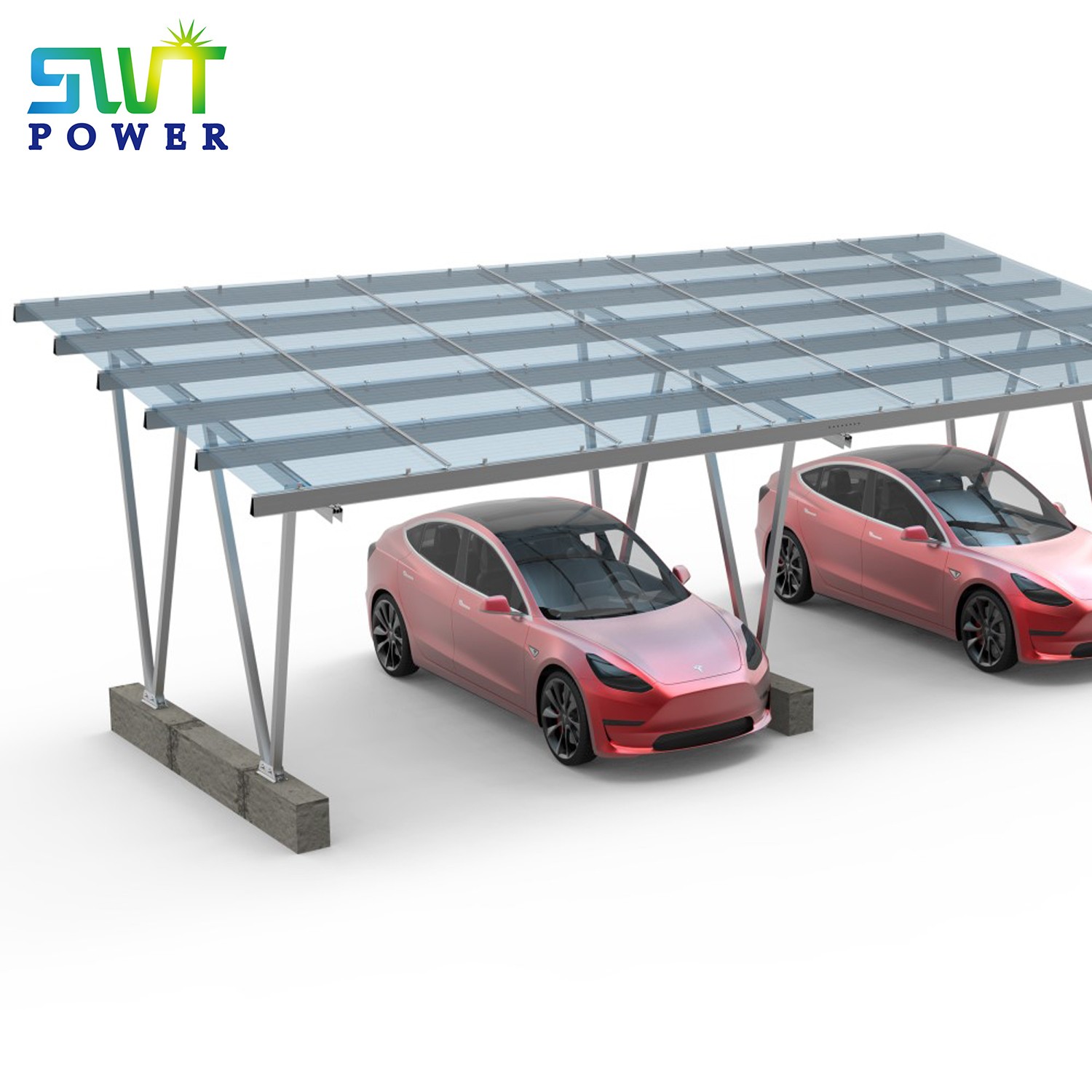 System montażu PV Systemy montażu wiaty słonecznej do stacji ładowania EV Ładowanie słoneczne PV
