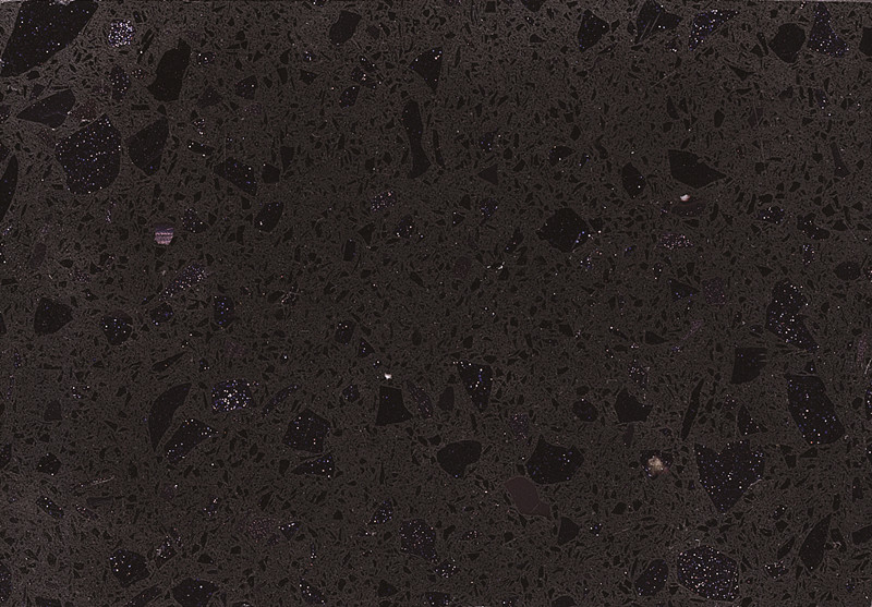 RSC7015 sztuczny polerowany czarny kamień kwarcowy Paris
