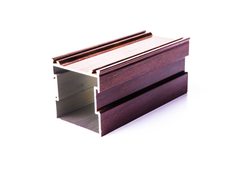 Dostosowany aluminiowy profil okienny do druku transferowego drewna
