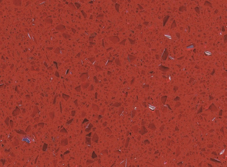 RSC1801 kryształowe czerwone kamienne płyty kwarcowe
