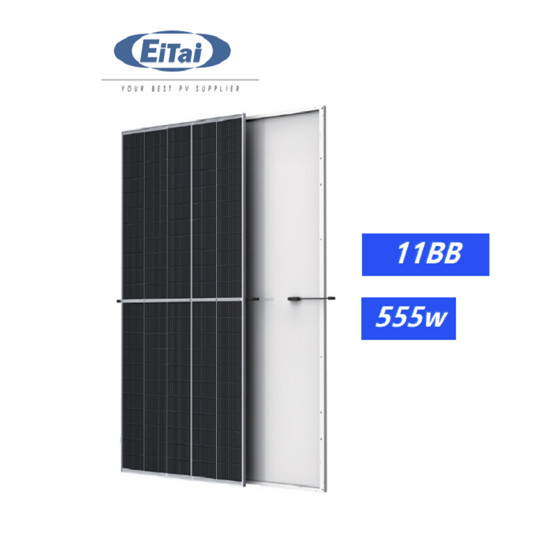 Panele fotowoltaiczne 530 W EITAI PERC Panele słoneczne o mocy 555 W półcięte
