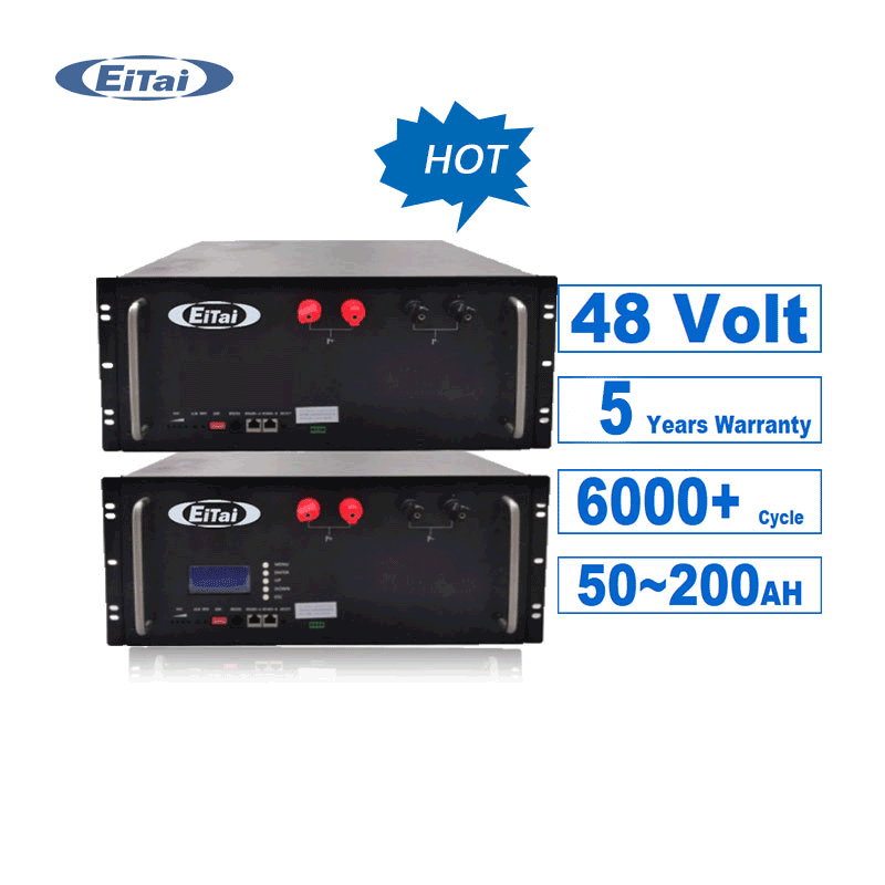 Bateria litowa Eitai 48V 100Ah 200Ah Solar lifepo4 do domowego systemu magazynowania energii słonecznej
