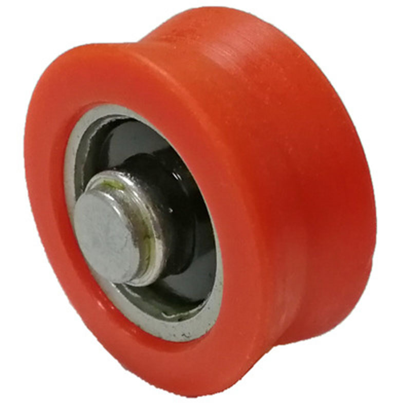 Dostosowane nylonowe koło pasowe z rowkiem w kolorze pomarańczowym V do drzwi przesuwnych
