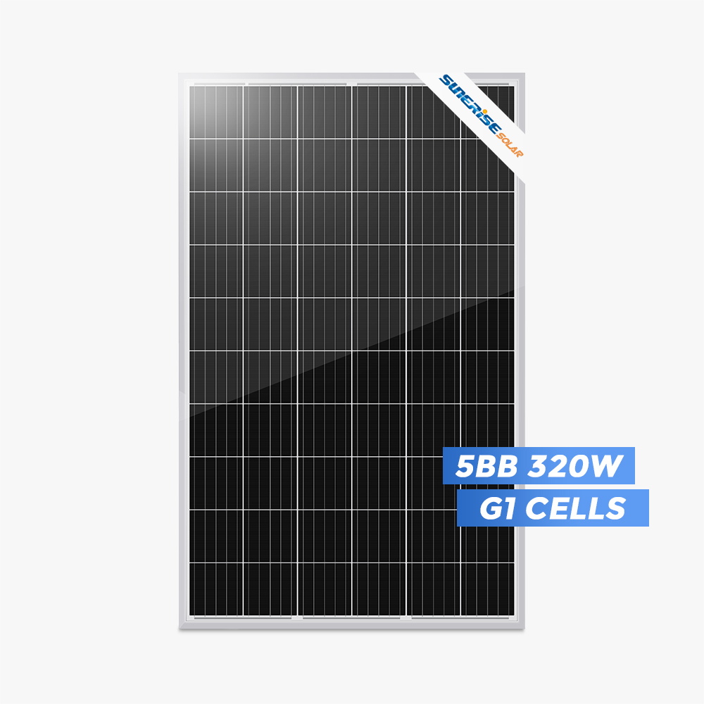 5BB PERC Monokrystaliczny panel słoneczny o mocy 320 W o wysokiej wydajności
