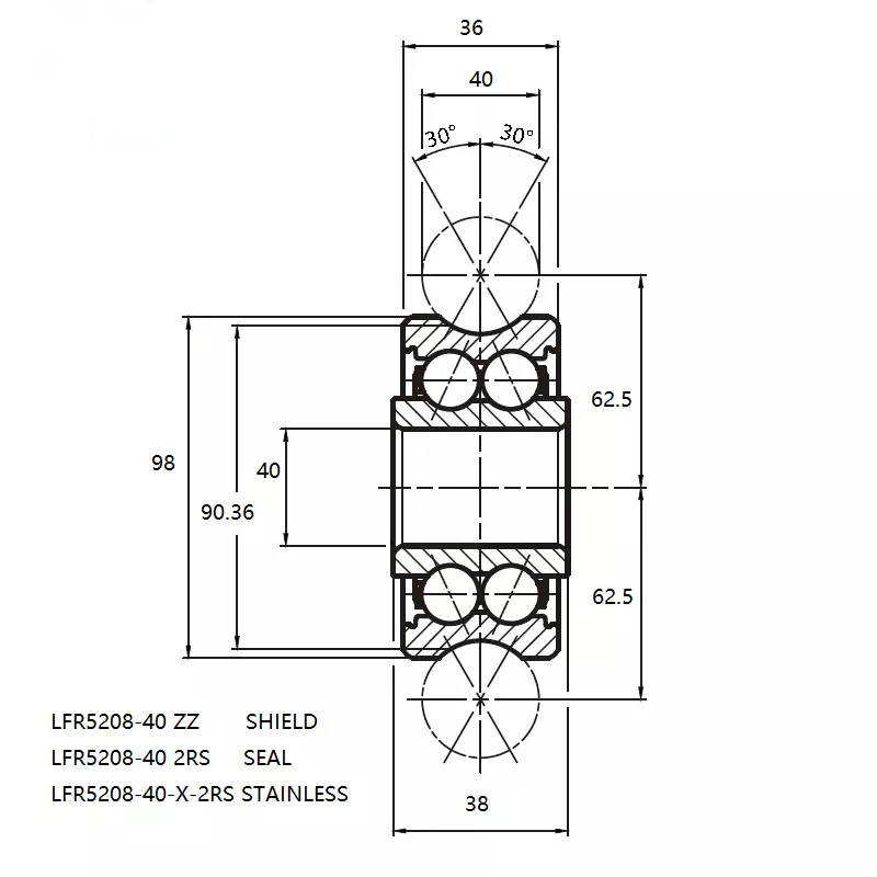 Rozmiar LFR5208-40 ZZ