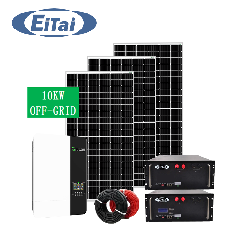 EITAI 9kw 10kw 14kw Off Grid Solar PV System 3000w 5000w pojedynczy trójfazowy 230v 380v zestaw paneli słonecznych do domu 15kw

