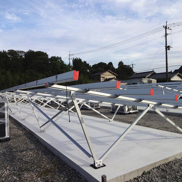 Aluminiowa konstrukcja wsporcza do montażu naziemnego w stojaku słonecznym
