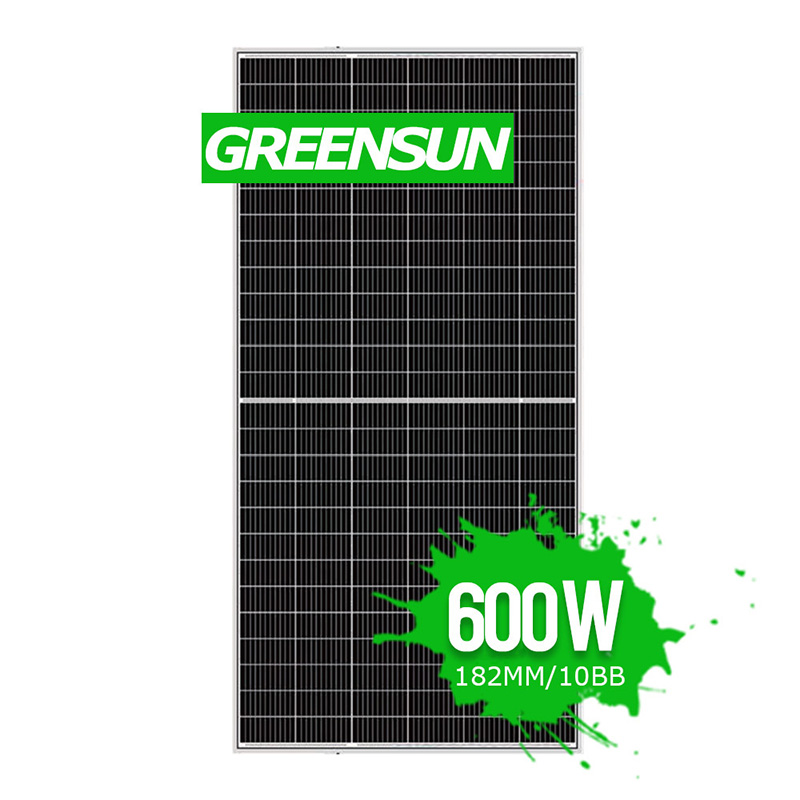 Duży panel słoneczny o dużej mocy 580 W 590 W 600 W 610 W Półogniwo 182 mm Mono 600 watowy koszt panelu słonecznego
