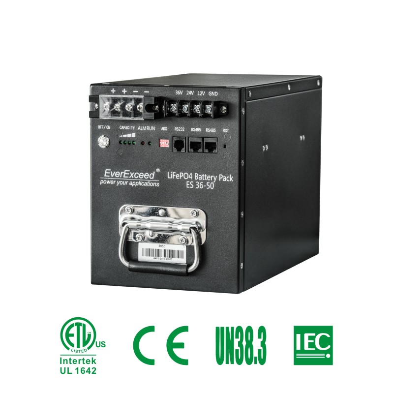 Zatwierdzenie UL Akumulator LiFePO4 36V 50Ah 100Ah 150Ah Akumulator litowo-żelazowy do CATV i UPS
