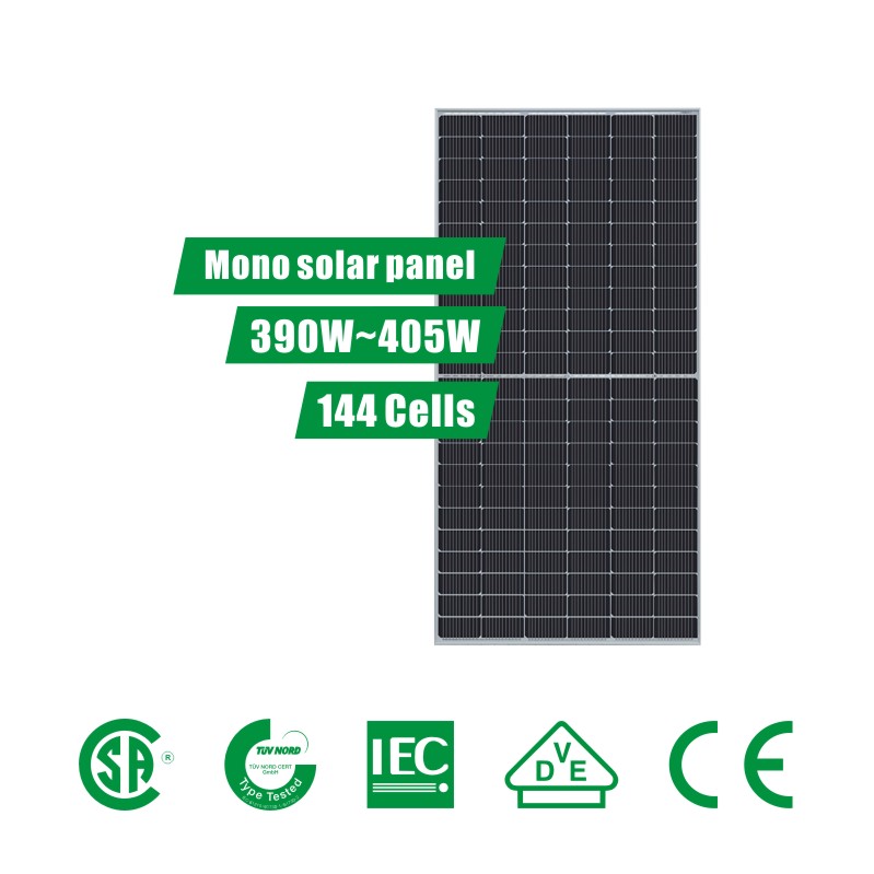 6-calowy 144 ogniwa (390 ~ 405 W) PERC półcięty system paneli słonecznych
