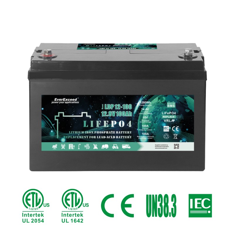 Akumulator litowo-jonowy 12,8 V 100 Ah Akumulator LiFePO4 do wymiany akumulatora SLA
