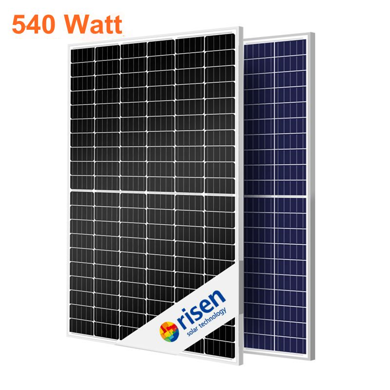Risen PERC Panel słoneczny 530W 540W 550W Półogniwa Monokrystaliczny moduł fotowoltaiczny 540Wp
