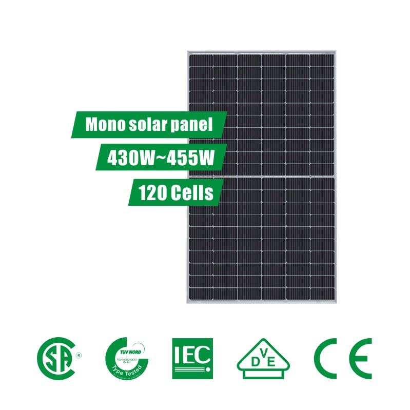 7-calowy 120 ogniw (430 ~ 455 W) półcięty panel słoneczny PERC
