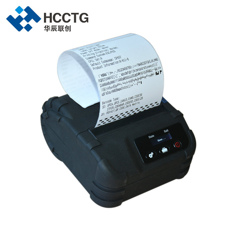 80mm ESC / POS USB Bluetooth Mobilna drukarka kodów kreskowych 2D HCC-L36
