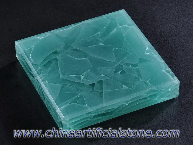 Płyty szklane Aquamarine Sea Glass Bio na blaty
