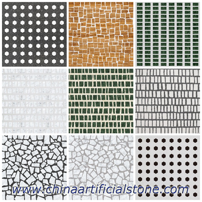 Terrazzo Solid Mosaics Płytki 800x800x20mm
