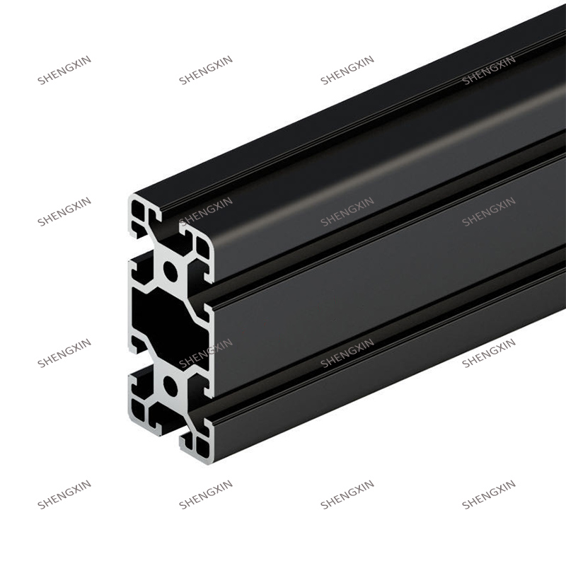 Profil wytłaczany z czarnej anodyzowanej ramy aluminiowej Profil 40 * 80 T Slot
