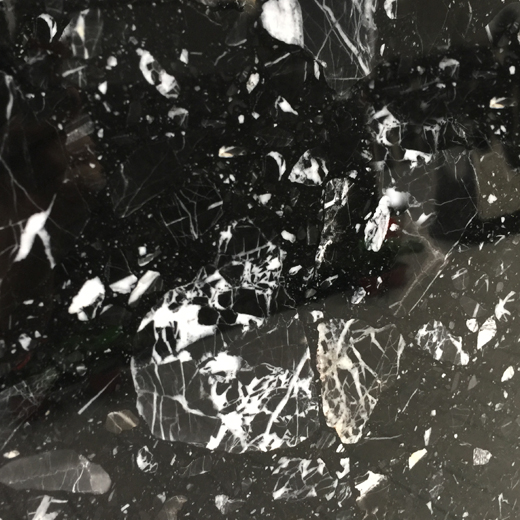 Nero Marquina Czarne marmurowe płytki Biała aglomerowana marmurowa płyta z żyłkami
