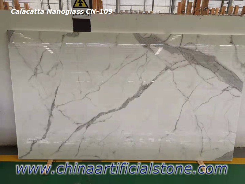 Chiny Calacatta Nano skrystalizowane szklane płyty kamienne
