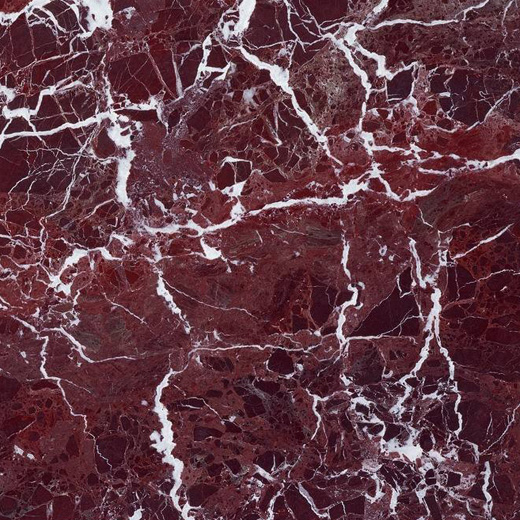 Czerwony kolor Naturalny marmur Biała żyła Czerwona marmurowa płyta do wewnętrznych płytek podłogowych
