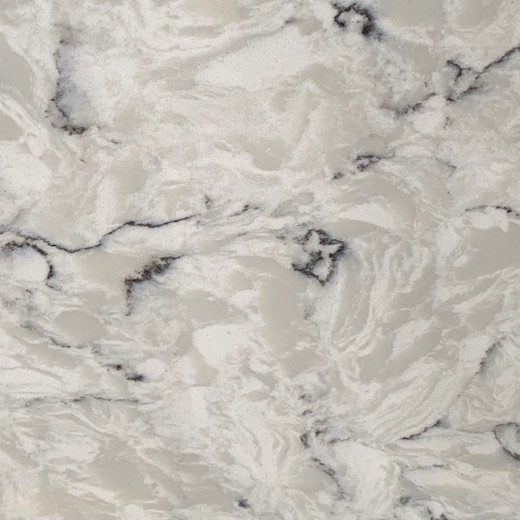 Carrara White Vein Design Szara płyta kwarcowa do montażu na blacie kuchennym
