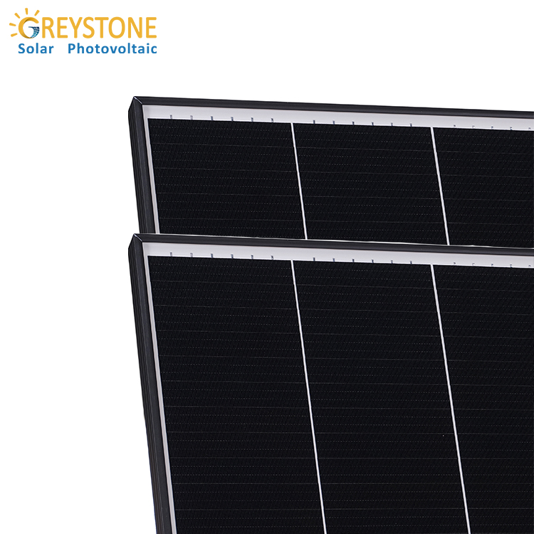Cały czarny panel słoneczny z gontowym panelem słonecznym o mocy 375 W
