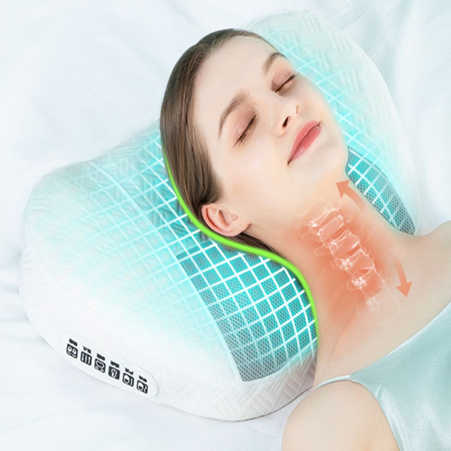 Ogrzewanie szyi Wibracje Potężne łóżko do masażu Poduszka do masażu Shiatsu Roller
