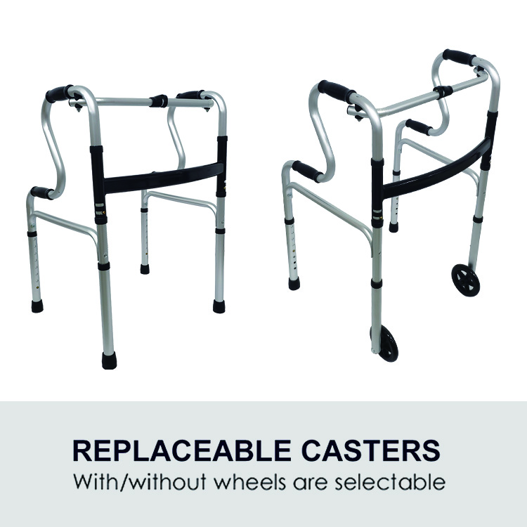 Lekki pionowy wózek do chodzenia dla osób niepełnosprawnych
