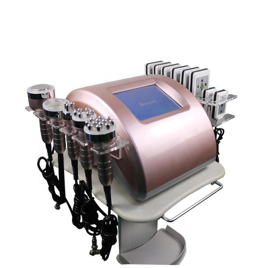 Przenośny 6 w 1 40K kawitacja Lipo Laser ultradźwiękowy 12 polarny próżniowy RF lifting twarzy wielobiegunowa maszyna wyszczuplająca do ciała